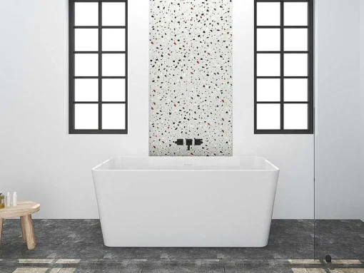 Banheira Clássica Retangular De 208 L Dimensoes 150 X 70 X 55 Cm Cor Branco Em Acrilico - Spicara