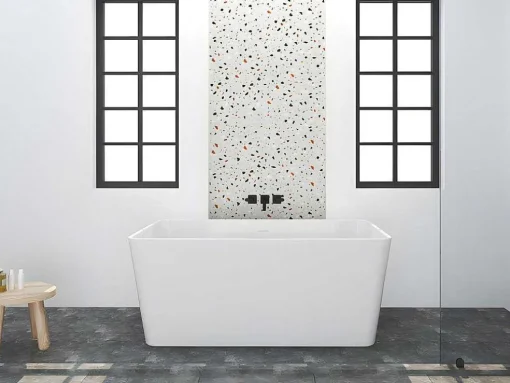Banheira Clássica Retangular De 208 L Dimensoes 150 X 70 X 55 Cm Cor Branco Em Acrilico - Spicara