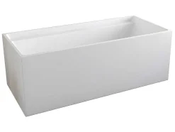 Banheira Clássica Retangular De 232 L Dimensoes 150 X 75 X 60 Cm Cor Branco Em Acrilico - Aspius