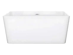 Banheira Clássica Retangular De 208 L Dimensoes 150 X 70 X 55 Cm Cor Branco Em Acrilico - Spicara