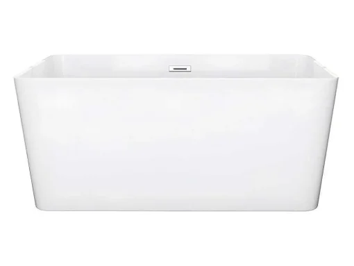 Banheira Clássica Retangular De 208 L Dimensoes 150 X 70 X 55 Cm Cor Branco Em Acrilico - Spicara