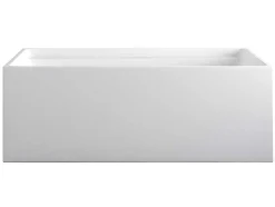 Banheira Clássica Retangular De 232 L Dimensoes 150 X 75 X 60 Cm Cor Branco Em Acrilico - Aspius