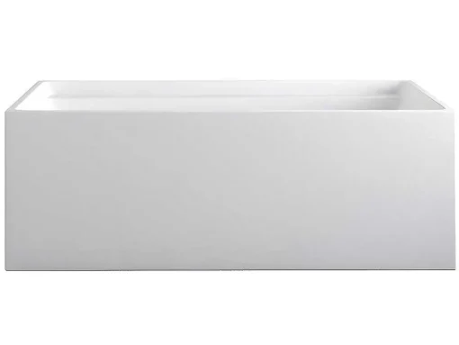 Banheira Clássica Retangular De 232 L Dimensoes 150 X 75 X 60 Cm Cor Branco Em Acrilico - Aspius
