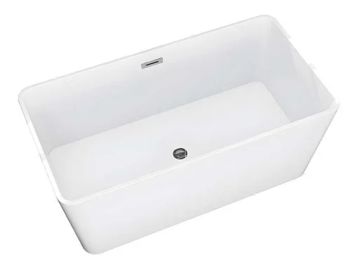 Banheira Clássica Retangular De 208 L Dimensoes 150 X 70 X 55 Cm Cor Branco Em Acrilico - Spicara