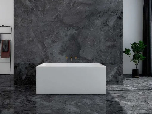 Banheira Clássica Retangular De 232 L Dimensoes 150 X 75 X 60 Cm Cor Branco Em Acrilico - Aspius