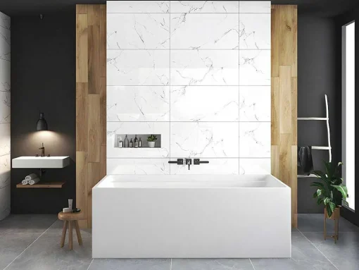 Banheira Clássica Retangular De 232 L Dimensoes 150 X 75 X 60 Cm Cor Branco Em Acrilico - Aspius
