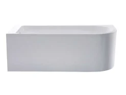 Banheira De Canto 201 L, 150 X 75 X 58 Cm Branca, Canto Esquerdo - Anika