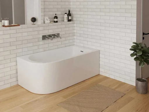 Banheira De Canto Anika - 240 L - 170*75*58 Cm - Canto Direito