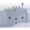 Banheira De Hidromassagem Branca 152 X 152 Cm Bomba Dupla 19 Jatos - Calliope