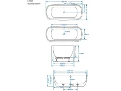 Banheira De Hidromassagem Com Leds Sirgao - 1 Péssoa - 155L - 75X150 Cm - Preta