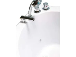 Banheira De Hidromassagem 180 X 96 Cm Com Vidro Frontal 9 Jactos - Jasmine