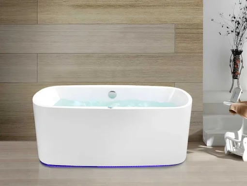 Banheira De Hidromassagem Com Leds Sirgao - 1 Péssoa - 155L - 75X150 Cm - Preta