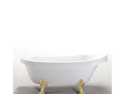 Banheira De Ilha Vintage 170 X 80 Cm Com Pés Dourados - Marigold
