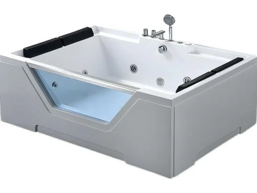 Banheira Hidromassagem 170 X 120 Cm 8 Jatos Com Vidro Panorâmico - Amber