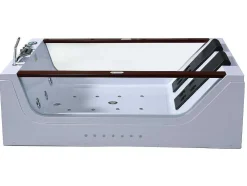 Banheira Hidromassagem Branca 180 X 120 Cm 18 Jatos - Pearl