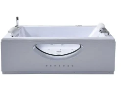 Banheira Hidromassagem Branca 178 X 147 Cm Bomba Dupla 33 Jatos - Petal