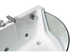 Banheira Hidromassagem Com Vidro Panorâmico 170 X 80 Cm 6 Jatos - Lotus