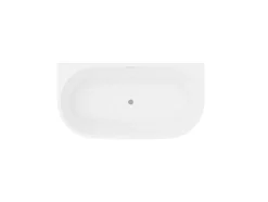 Banheira Semi-Clássica 175 L, 130 X 71,5 X 58 Cm Branca Acrilico - Divina