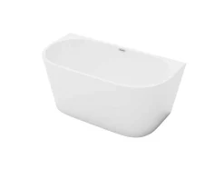 Banheira Semi-Clássica 175 L, 130 X 71,5 X 58 Cm Branca Acrilico - Divina