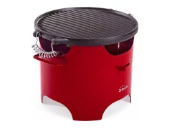 Barbecue A L'Ethanol 0.5L En Acier Rouge
