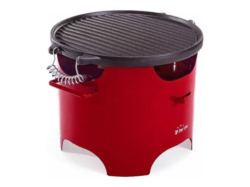 Barbecue A L'Ethanol 0.5L En Acier Rouge