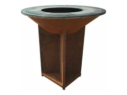 Barbecue Brasero Avec Plaque D'Acier De 100 Cm