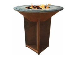 Barbecue Brasero Avec Plaque D'Acier De 100 Cm