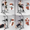 Barra Multifuncoes Power Tower Dip Station Pull Up Bar Com Altura Ajustavel