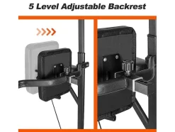 Barra Multifuncoes Power Tower Dip Station Pull Up Bar Com Altura Ajustavel