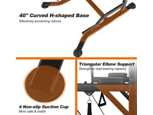 Barra Multifuncoes Power Tower Dip Station Pull Up Bar Com Altura Ajustavel