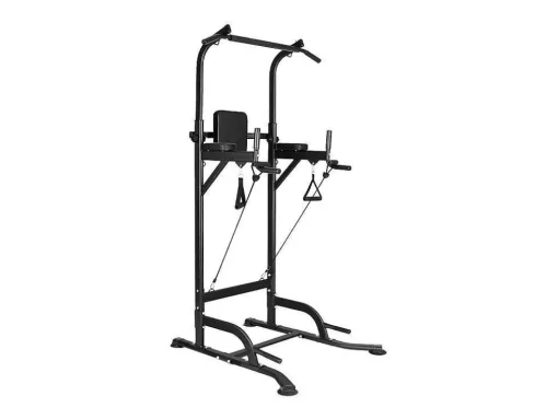 Barra Multifuncoes Power Tower Dip Station Pull Up Bar Com Altura Ajustavel