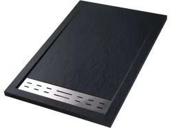 Base De Chuveiro Com Sifao Incluido 1600X800X40 Mm Preto - Lyros