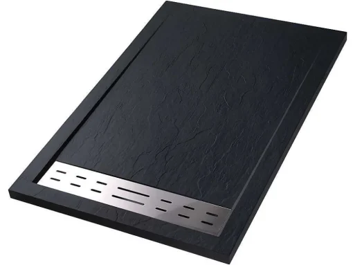 Base De Chuveiro Com Sifao Incluido 1600X800X40 Mm Preto - Lyros