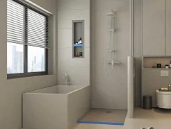 Base De Duche Para Ladrilhar Delos Com Sifao Incluido - 1400X900X40Mm -Recortavel