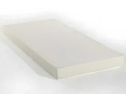 Beliche Com Gaveta Cama Dupla E Com Espacos De Arrumação 3X90X190 Cm Cor Branco, Natural E Rosa + Colchões - Anthony
