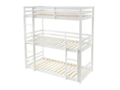 Beliche Triplo De 3 X 90 X 200 Cm Em Pinho Cor Branco - Vagar
