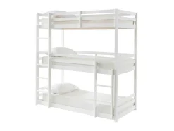 Beliche Triplo De 3 X 90 X 200 Cm Em Pinho Cor Branco - Vagar