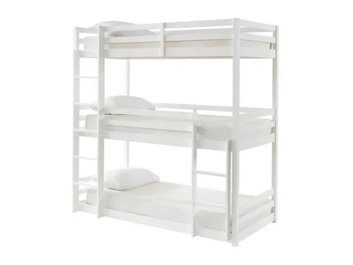 Beliche Triplo De 3 X 90 X 200 Cm Em Pinho Cor Branco - Vagar
