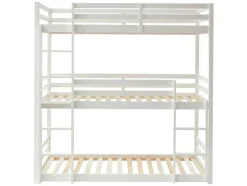 Beliche Triplo De 3 X 90 X 200 Cm Em Pinho Cor Branco - Vagar