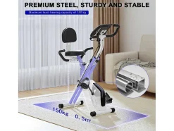 Bicicleta De Exercicio Dobravel 3 Em 1, Bicicleta De Fitness Reclinada Magnetica X-Bike Com Resistencia Ajustavel De 8 Niveis Para Treino De Ginasio Em Casa