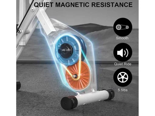 Bicicleta De Exercicio Dobravel 3 Em 1, Bicicleta De Fitness Reclinada Magnetica X-Bike Com Resistencia Ajustavel De 8 Niveis Para Treino De Ginasio Em Casa