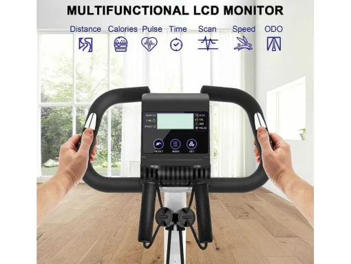 Bicicleta De Exercicio Dobravel 3 Em 1, Bicicleta De Fitness Reclinada Magnetica X-Bike Com Resistencia Ajustavel De 8 Niveis Para Treino De Ginasio Em Casa