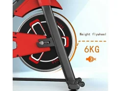 Bicicleta De Spinning Com Assento E Guiador Ajustaveis, Bicicleta De Exercicio Com Resistencia Ajustavel E Ecra Lcd