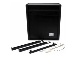Biolareira Em A?O Inox Preto Montada Na Parede Com Design Exclusivo E Moderno