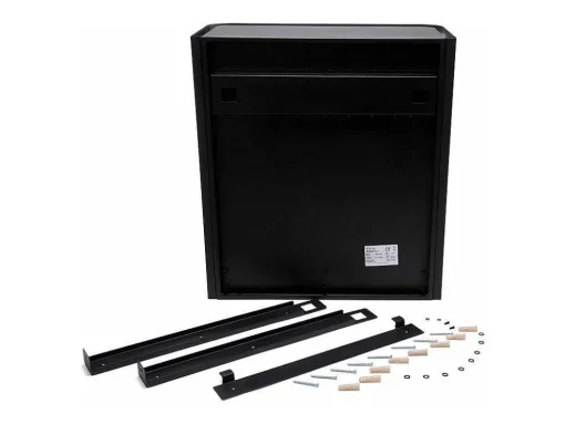 Biolareira Em A?O Inox Preto Montada Na Parede Com Design Exclusivo E Moderno