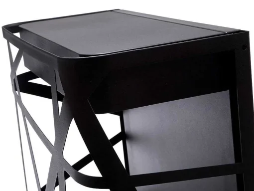 Biolareira Em A?O Inox Preto Montada Na Parede Com Design Exclusivo E Moderno