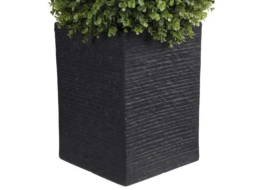 Bola De Buxo Artificial Com Vaso A.66 X D.40 Cm Verde - Diava