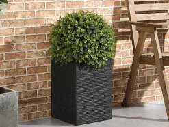 Bola De Buxo Artificial Com Vaso A.66 X D.40 Cm Verde - Diava