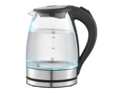 Bouilloire Electrique 2200W En Verre Et Inox 1.7 L