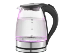 Bouilloire Electrique 2200W En Verre Et Inox 1.7 L